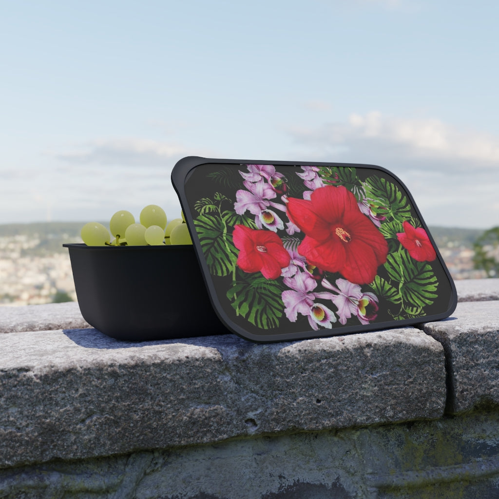 Midnight Marvel PLA Bento Box with Band and Utensils