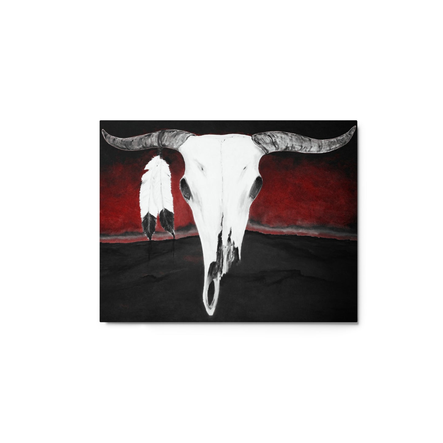 Dessert Apocalypse Cow Skull Metal prints