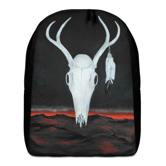 Dessert apocalypse deer skull Backpack - Plantywoo original