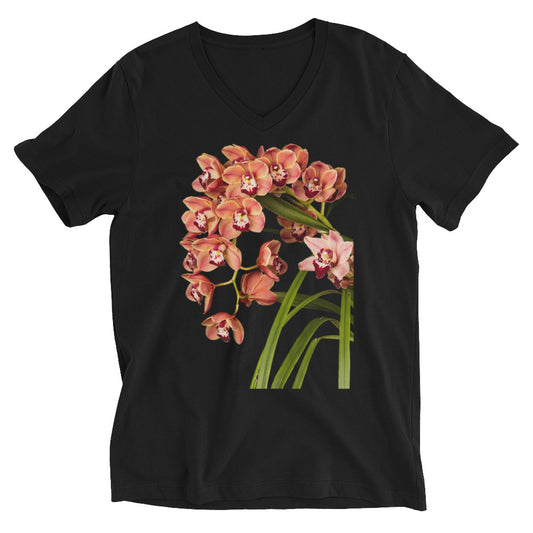 Cymbidium Orchid V-Neck T-Shirt